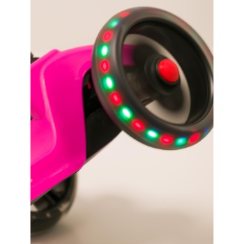 Fun Kids dečiji trotinet Funny sa svetlećim točkovima S920-PINK-3